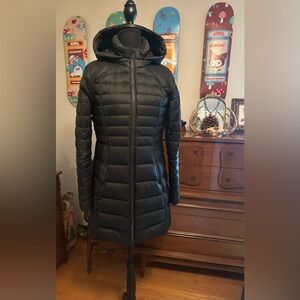 Lululemon Athletica Black Puffer Coat